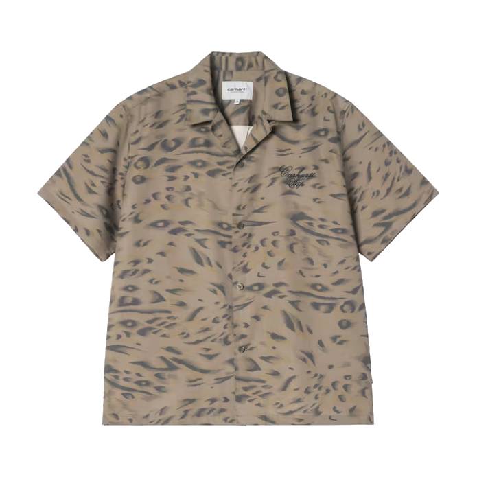 S/S Travon Shirt (Duck Feather Print / Cypress/Black)