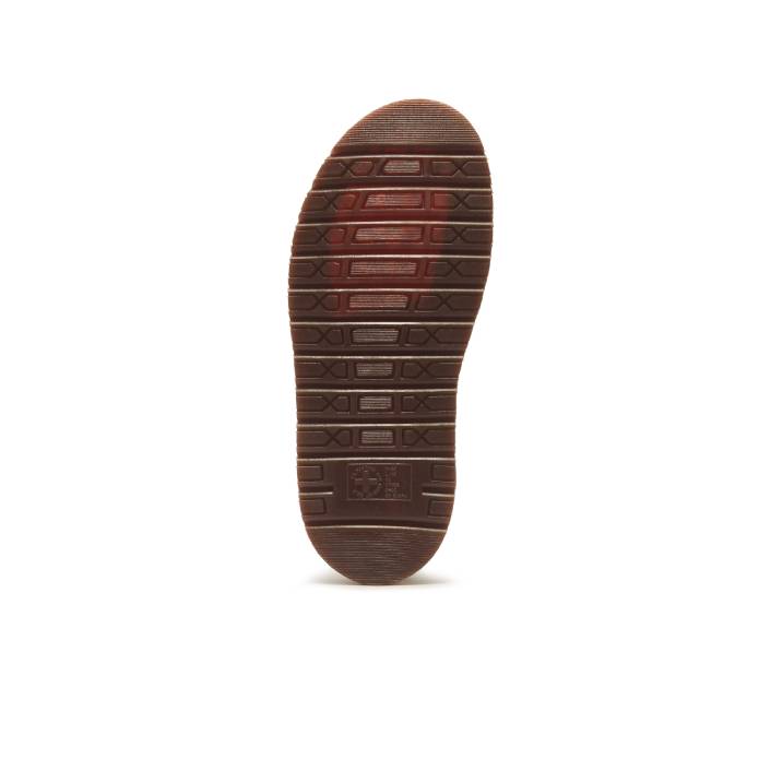 San Mule Emboss Floral (Dark Brown)