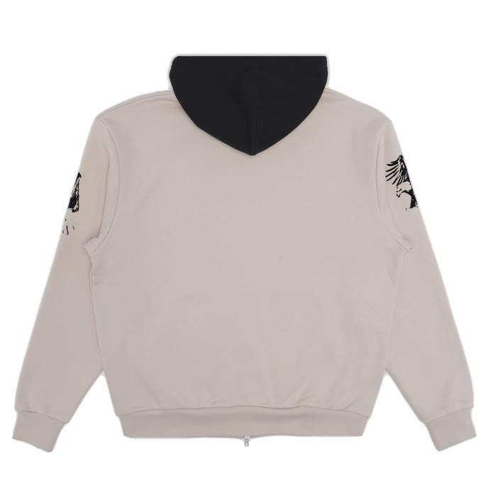 Sequence Fleece Zip Hoodie (Cream)
