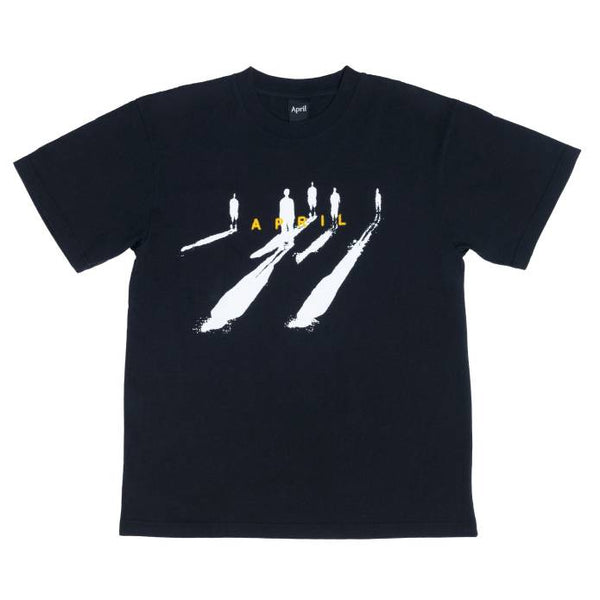 ★SHADOWS FLOWER TEE XL Shadows Tee (Black) — Blue Flowers