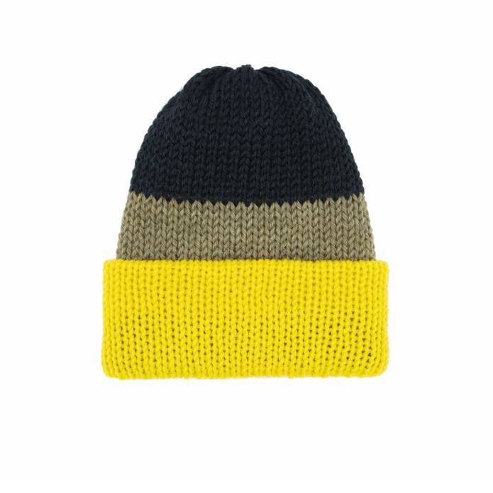 Short Stack Adult Unisex (Big Block Multicolor Black/Grey/Yellow)