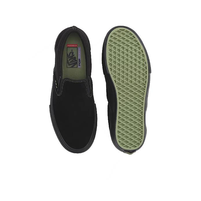 Skate Slip-On (Black/Black/Olive)