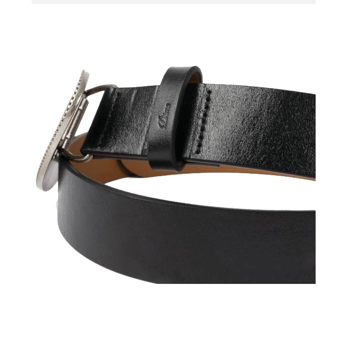 Skull Leather Belt (Black)