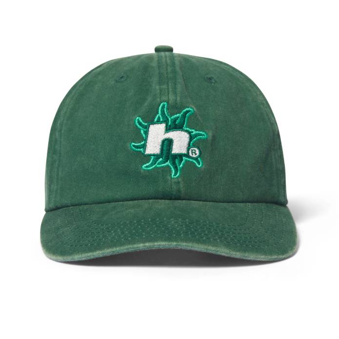 Sol Denim 6 Panel CV Washed Hat (Forest Green)