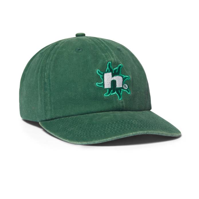 Sol Denim 6 Panel CV Washed Hat (Forest Green)