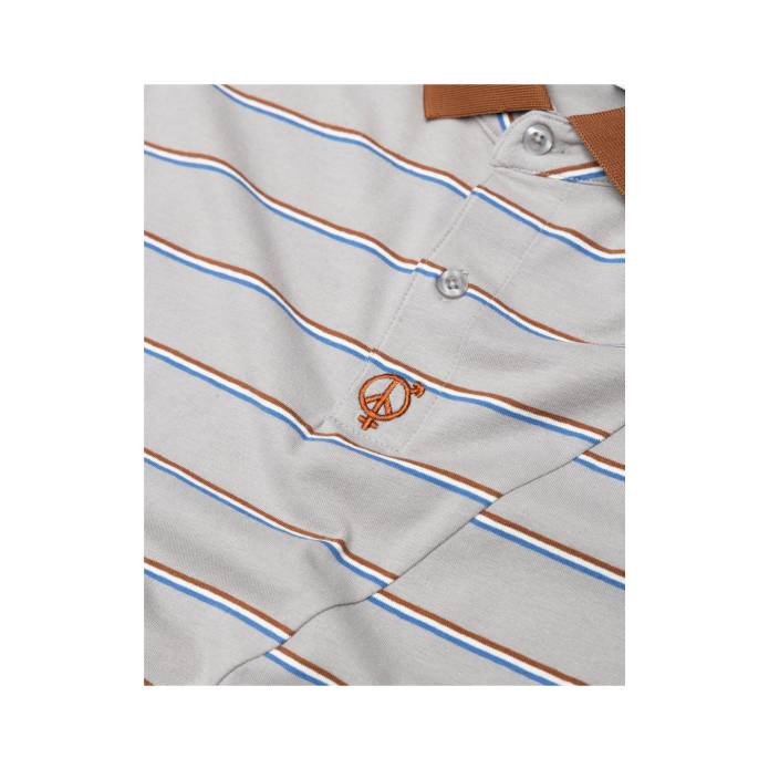 Split Stripe Polo