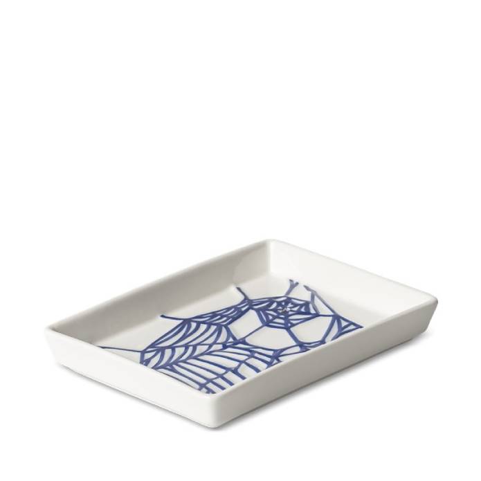Theory and Practice Incense Tray (White/Blue)