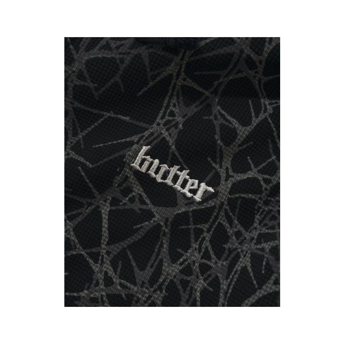 Thorn Camo Waffle Zip-Thru Hood (Black)