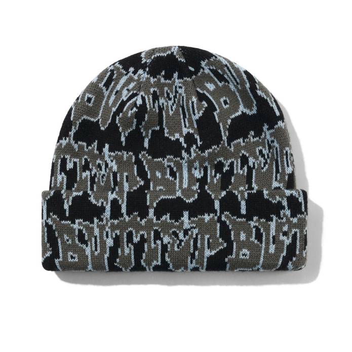 Throw Beanie (Black/Grey)