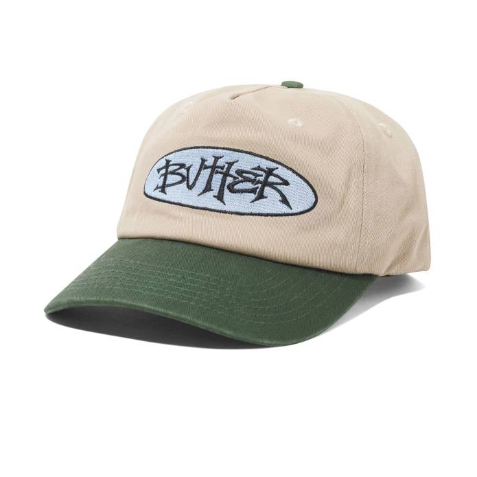 Tide 5 Panel Cap (Washed Tan/Seaweed)