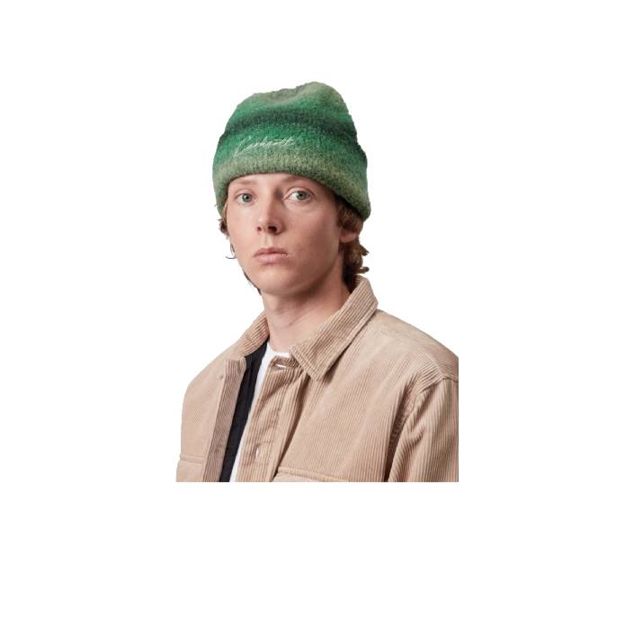 Tony Beanie (Tony Stripe Jacquard, Dark Fir/Pale Olive)