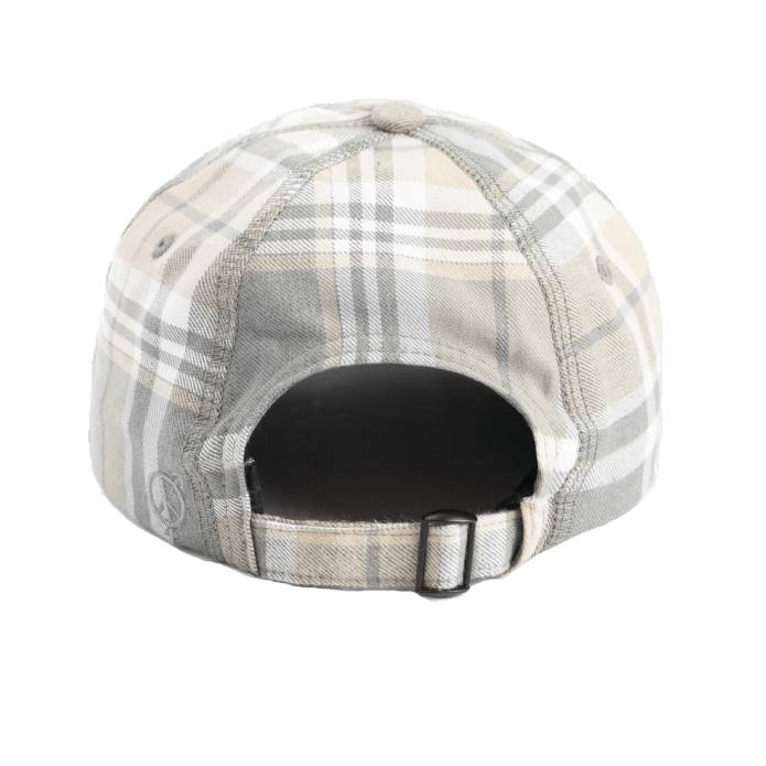 Twisted 6 Panel Hat (Grey Plaid)