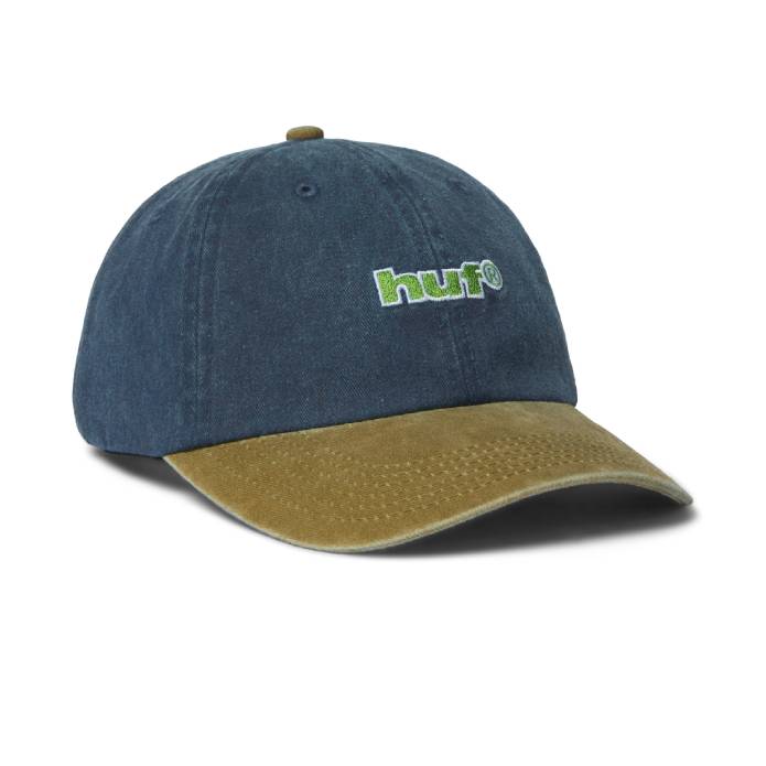 Two Tone 89 Washed 6 Panel Hat (Navy)