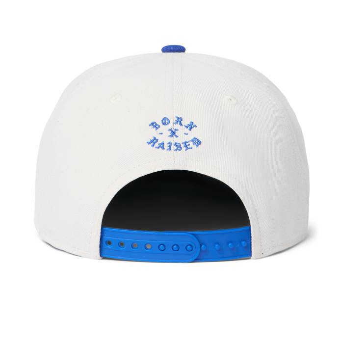 University Snapback (Cream w/ Blue)