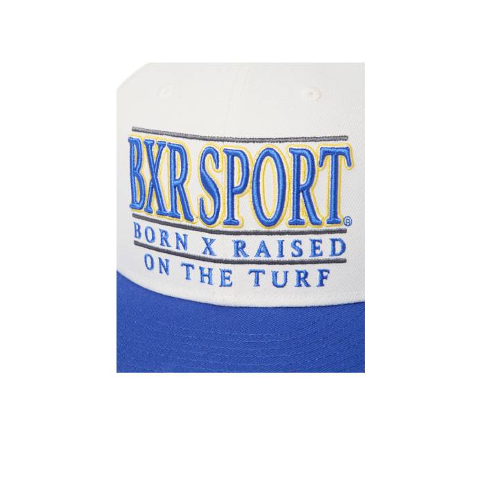 University Snapback (Cream w/ Blue)