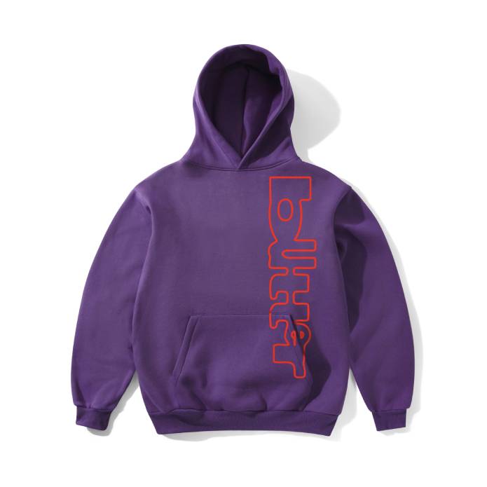Warped Pullover Hood (Purple)