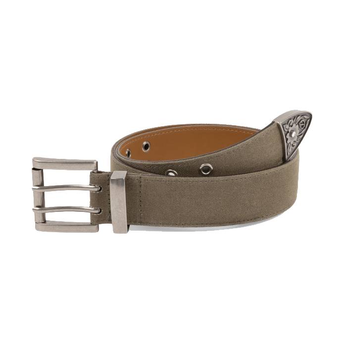Waxed Canvas Belt (Brown/Olive)