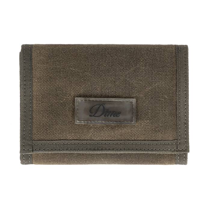 Waxed Velcro Wallet (Olive)
