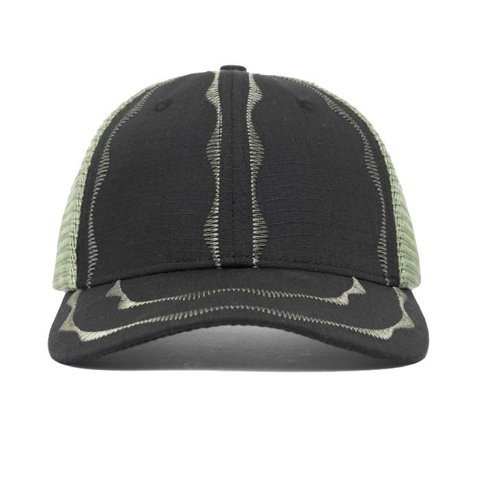 Welder's Stitch Mesh Hat (Black/Sage)