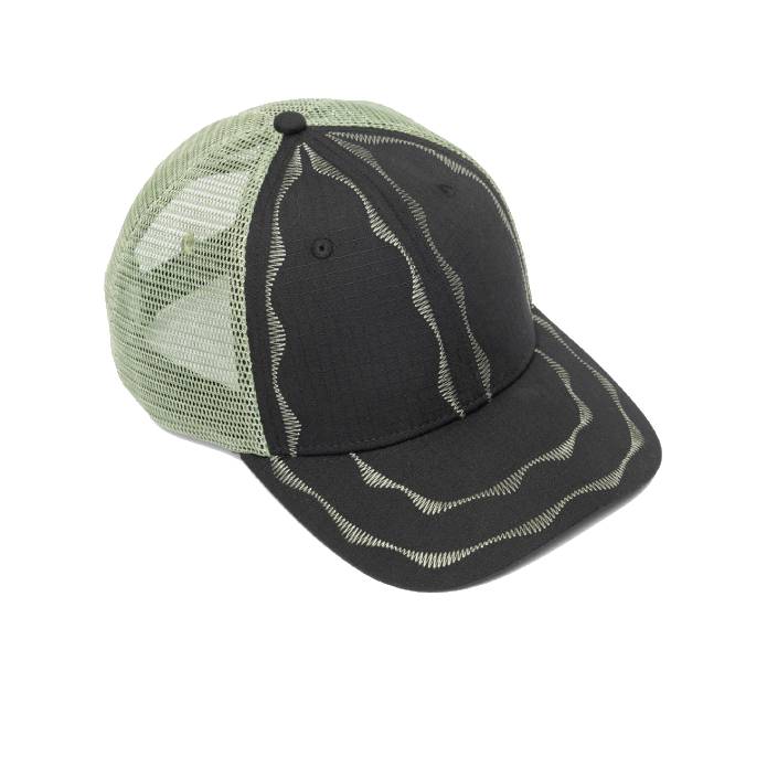 Welder's Stitch Mesh Hat (Black/Sage)