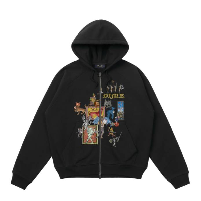 What the Medieval Zip Hoodie (Black)