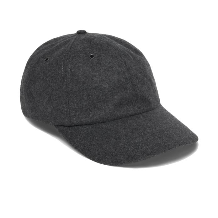 Wool Flannel 6-Panel (Charcoal)